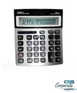Deli 112-check Calculator 16-digit Metal (E39265)