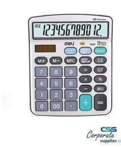 Deli Calculator 12-Digit Metal (EM19710)