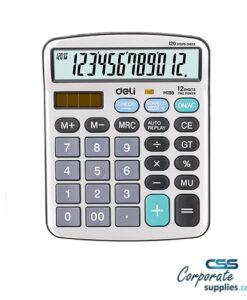 Deli Calculator 12-Digit Metal (EM19810)