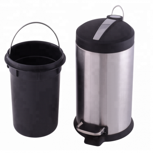 Steel Dustbin With Paddle 8L